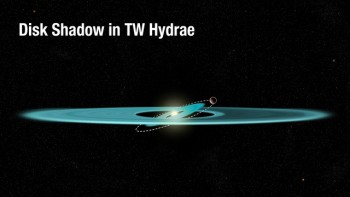 Powstawanie cienia na dysku TW Hydrae.