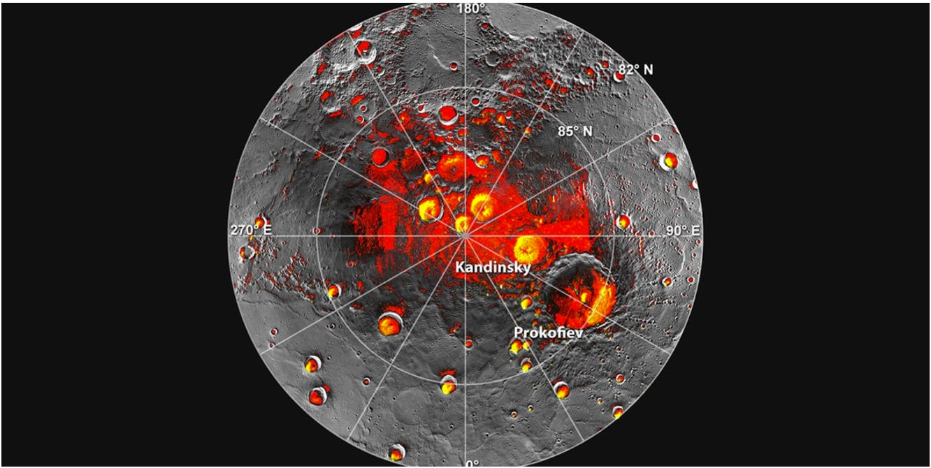 Rozkład wody na Merkurym