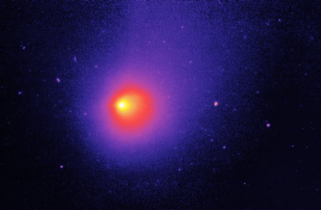 Kosmiczny Teleskop Spitzera uchwycił obraz komety 29P/Schwassmann-Wachmann, na której zachodzą częste wybuchy mogące mieć swoje źródło w kriowulkanizmie.