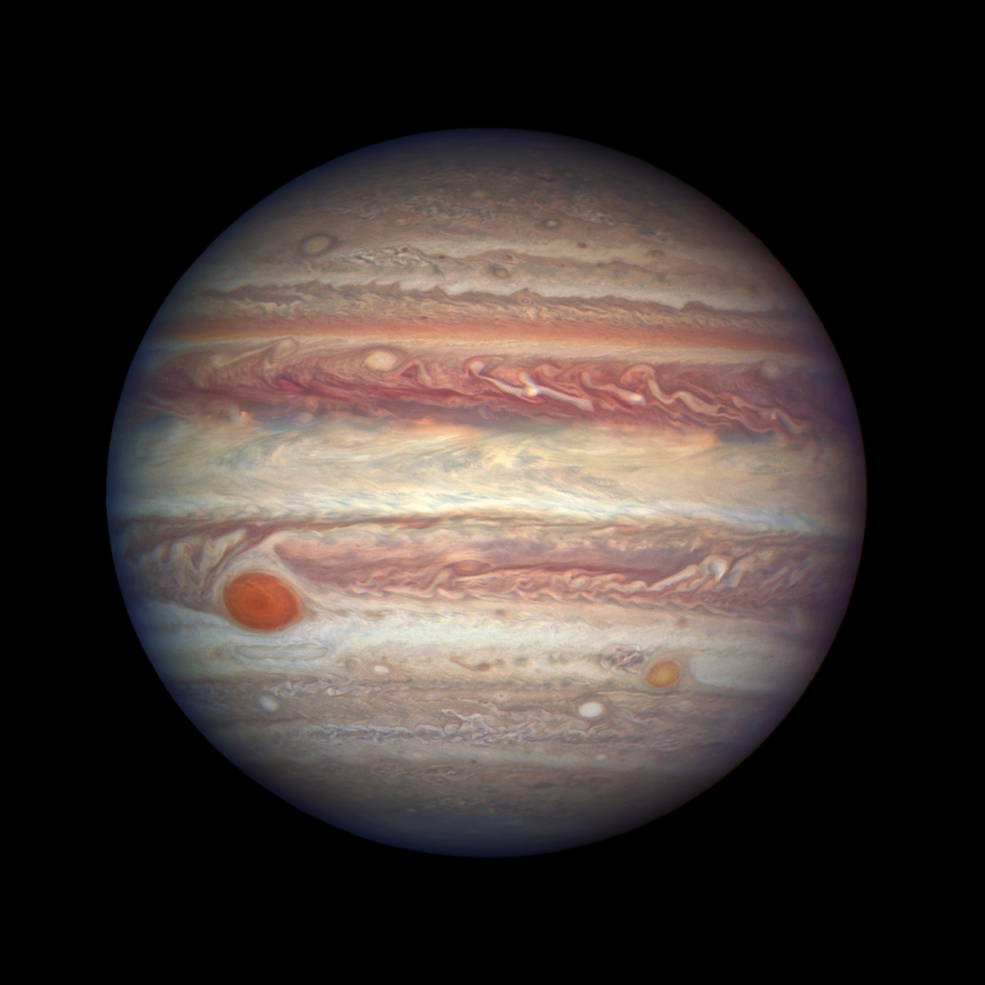 Zdjęcie Jowisza wykonane przez Teleskop Hubble`a w czasie opozycji 