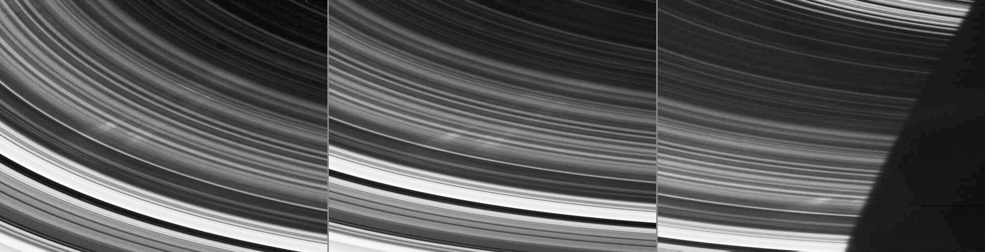 Pierścienie Saturna - nietypowe struktury