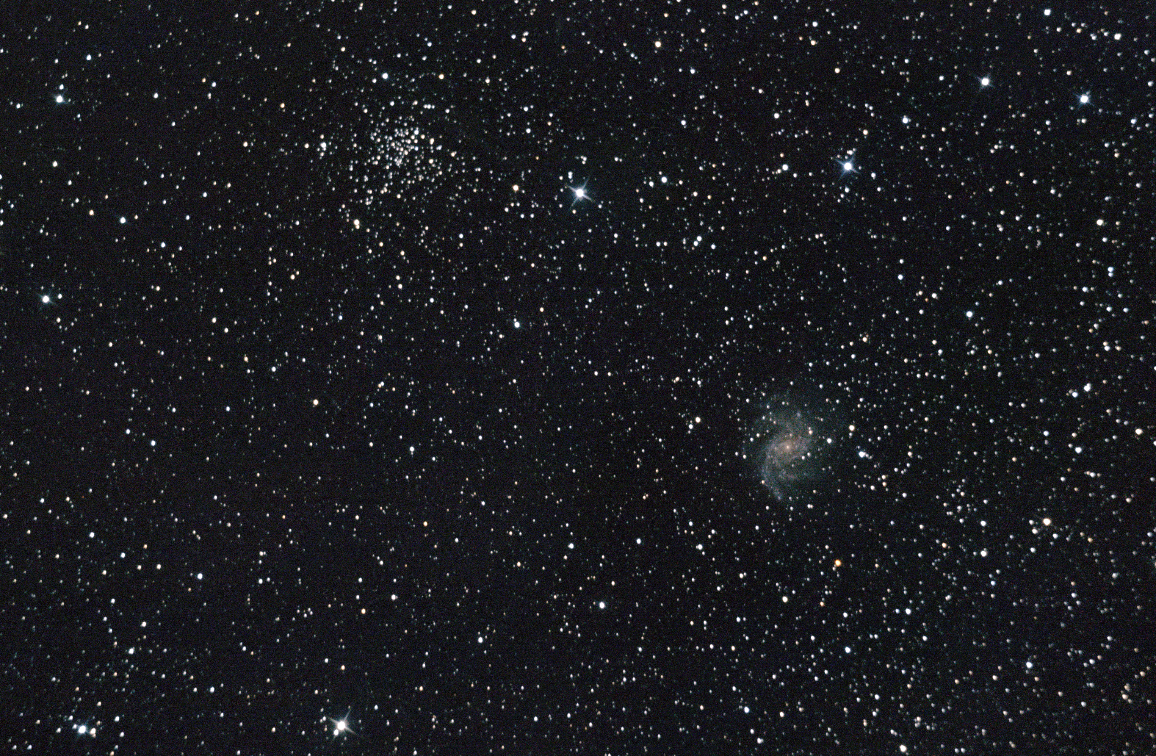 NGC 6946, Galaktyka Fajerwerk. Zdjęcie wykonane przez członka Klubu Astronomicznego Almukantarat.
